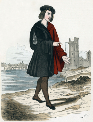 Suit of a municipal magistrate, Paris, 16th century, engraving