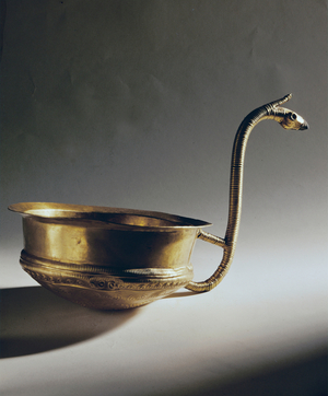 Gold vessel, imported in to Denmark