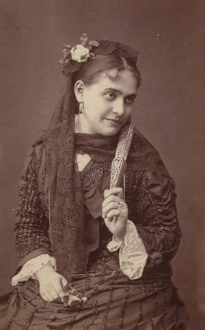 Anna de Belocca (b/w photo)