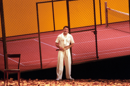 Tenor Roberto Sacca during rehearsals for the opera La Traviata in Cologne..., 1999 (photo)