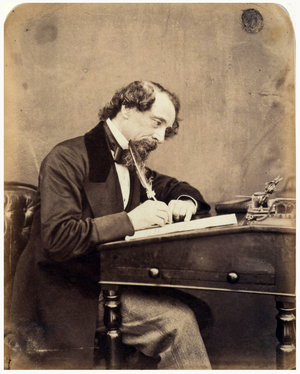 England / UK: Charles Dickens, English writer and social critic (1812â€“1870). Dickens c. 1860