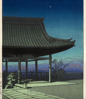 Takatsu, Osaka, 1924 (woodblock)