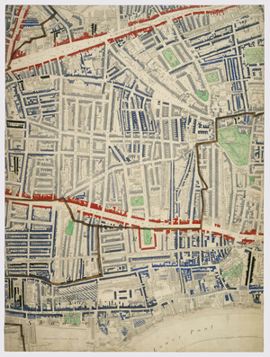 Descriptive map of London Poverty, 1889 (hand-coloured litho)