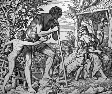 "You will eat your bread by the sweat of your face", 1860 (engraving)