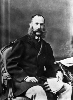 Franz Joseph I., 1869  (b/w photo)