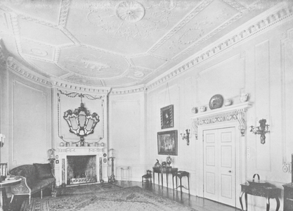The Drawing Room, St Paul's, Waldenbury, Circa 1767 (b/w photo)