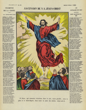 Ascension of Jesus Christ (colour litho)
