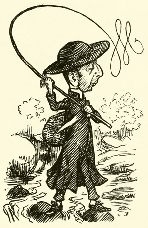 Vicar fishing (engraving)