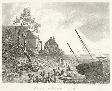 Near Cowes, Isle of Wight (engraving)