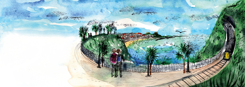 The Seagull's Tale, 2020 (watercolour and pen)