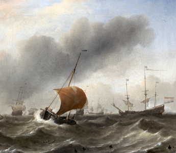 Dutch Shipping in a Heavy Swell with a Small Hoeker