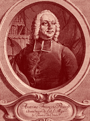 Abbé Prévost - from engraving by G.F.Schmidt
