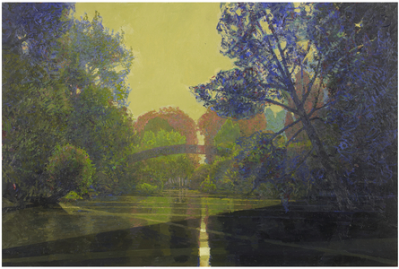 The rainbow bridge in early Autumn, 2012 (oil on panel)