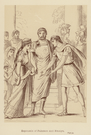 Espousals of Palamon and Emelye (litho)