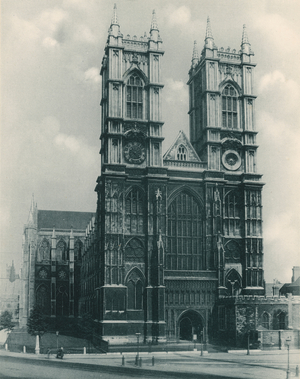 The West Front (b/w photo)