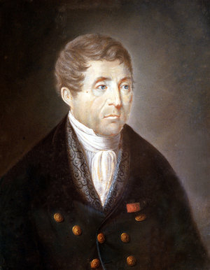 Claude Joseph Rouget de Lisle, author of the Marseillaise (French national hymn) c. july 1792 during the French Revolution