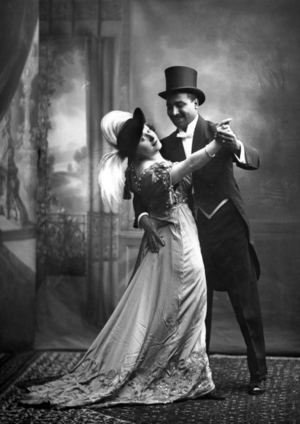 Portrait of actors (b/w photo)