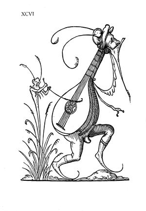 Lute shaped body, 1565 (engraving)