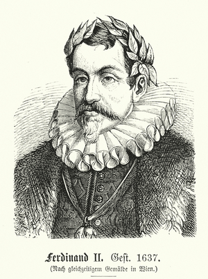 Ferdinand II, 1578-1637 (engraving)