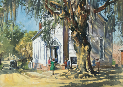 St. James, Tallahassee, Fla. (w/c & graphite on paper)