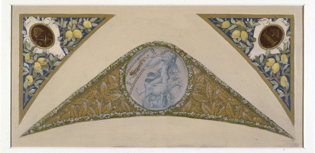 Sketch for the Fêtes staircase at Paris City Hall: Capricorne, between 1888 and 1898 (oil)
