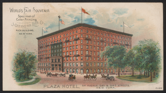 Hotel Trade Card (coloured engraving)