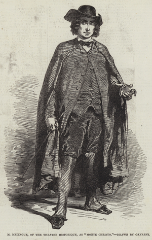 M Melingue, of the Theatre Historique, as "Monte Christo" (engraving)