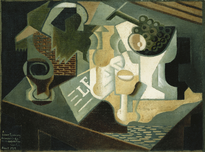 The Table in Front of the Building; La Table Devant le Battiment, 1919 (oil on canvas)