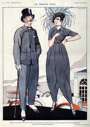 La Vie Parisienne Magazine Plate, France, 1920s (print)
