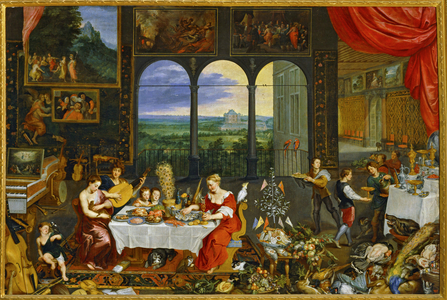 Allegories of taste, hearing and touch … (painting on canvas)