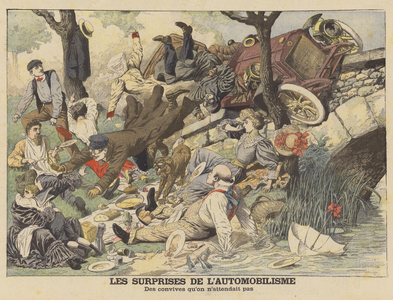 The surprises of motoring (colour litho)