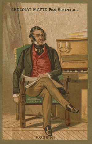 Gioachino Rossini, Italian composer (chromolitho)