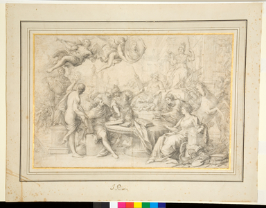 Allegorical Composition (black chalk)