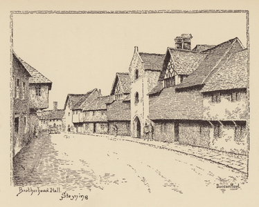 Sussex: Brotherhood Hall, Steyning (litho)