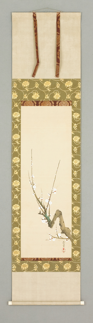 Triptych: Bamboo, Pine and Plum (ink and colour on silk)