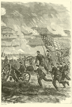 Gettysburg, 3 July 1863, July 1863 (engraving)