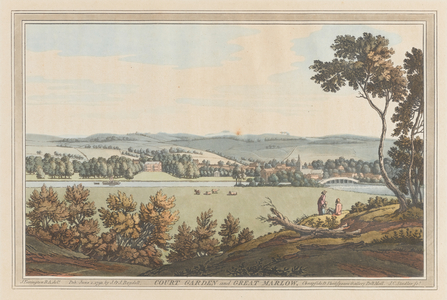 Court Garden and Great Marlow, 1793 (aquatint)