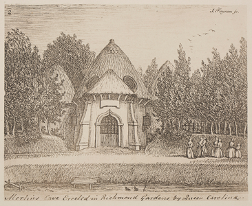 Merlin's Cave, Richmond Gardens (engraving)
