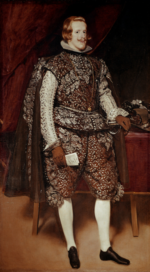 Standing portrait of Filippo IV of Spain, c.1635 (oil on canvas)