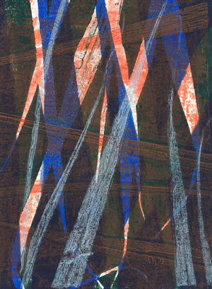 Wild oats, 2024 (monotype)