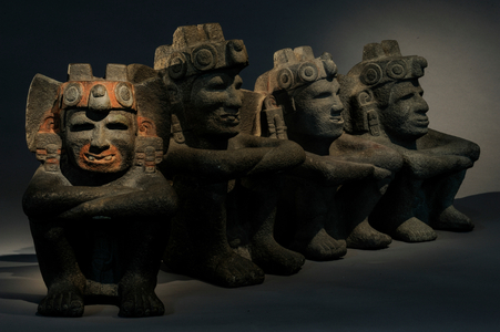 Greatest Aztecs, MM7677, Mexico City, Mexico, Templo Mayor Museum, Fire Gods, Ahuitz…, 2008 (photo)