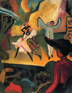 Russian Ballet I, 1912 (oil on board)
