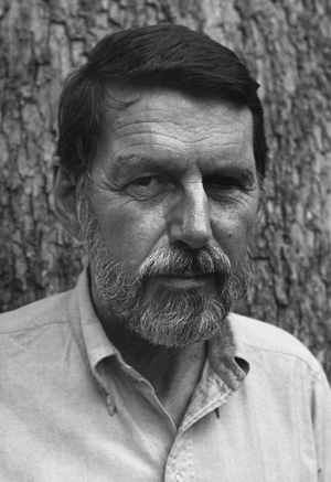 Robert Creeley, Berkeley, California, 1983 (b/w photo)