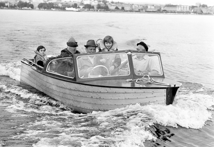 Hamar in the summer of 1970. West Germany's Chancellor Willy Brandt and Mrs. Rut …, 1970 (photo)