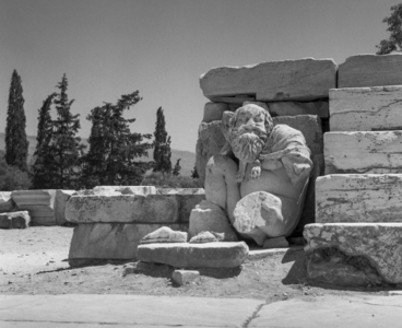 Theatre of Dionysus, Athens (b/w photo)
