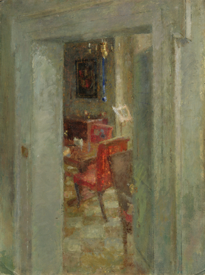 View Through a Grey Doorway