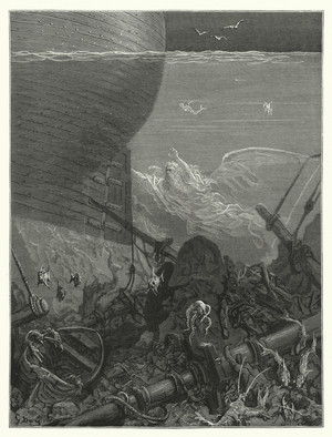 Gustave Dore illustration for Coleridge's Rime of the Ancient Mariner (engraving)