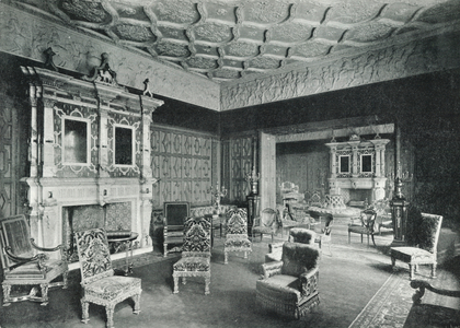Grocers' Hall, the Drawing-Room (b/w photo)