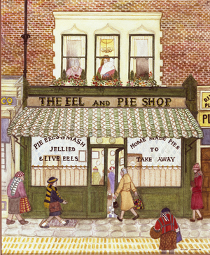 The Eel and Pie Shop, 1989 (watercolour on paper)