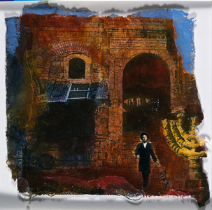 Jerusalem XIV (Yashiva Boy) (mixed media)